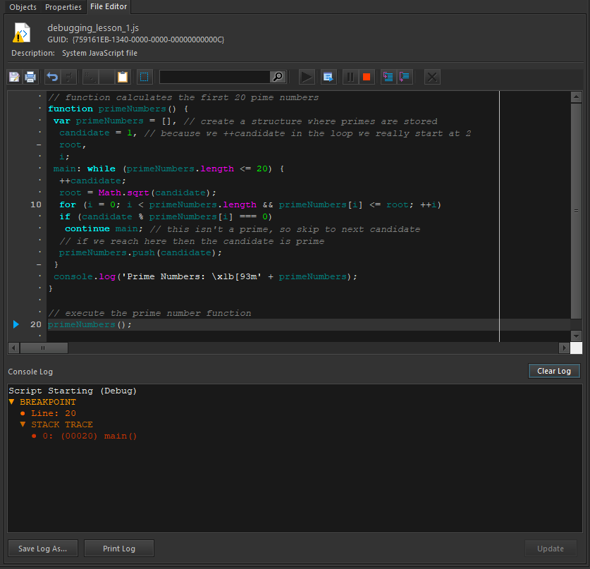 Debugging Limelight XE Scripts | Strasis Systems, LLC